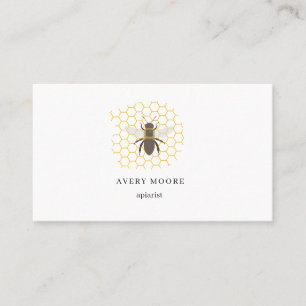 Visita Tarjeta de presentación de granja de abejas melífe