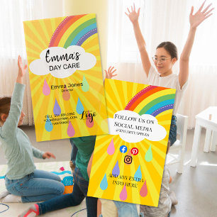 Visita Tarjeta de presentación de guardería con diseño de