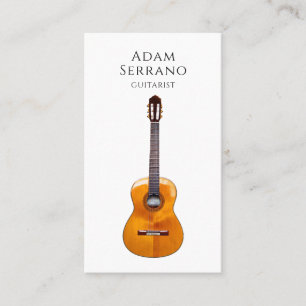 Visita Tarjeta de presentación de guitarra