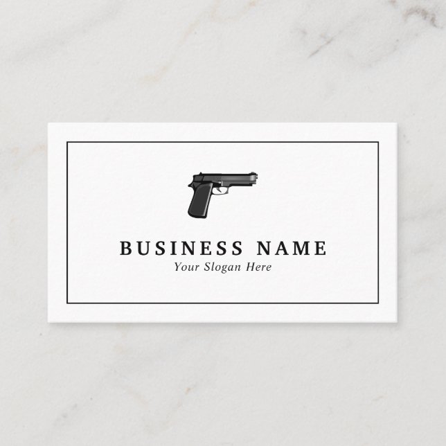 Visita Tarjeta de presentación de Gun Shop (Anverso)