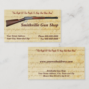 Visita Tarjeta de presentación de Gun Shop Collector