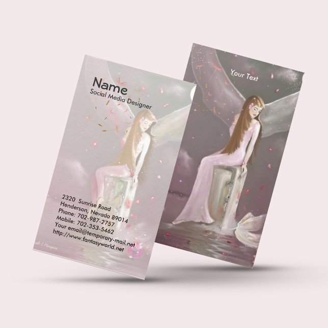 Visita Tarjeta de presentación de hadas, reflectantes (Subido por el creador)