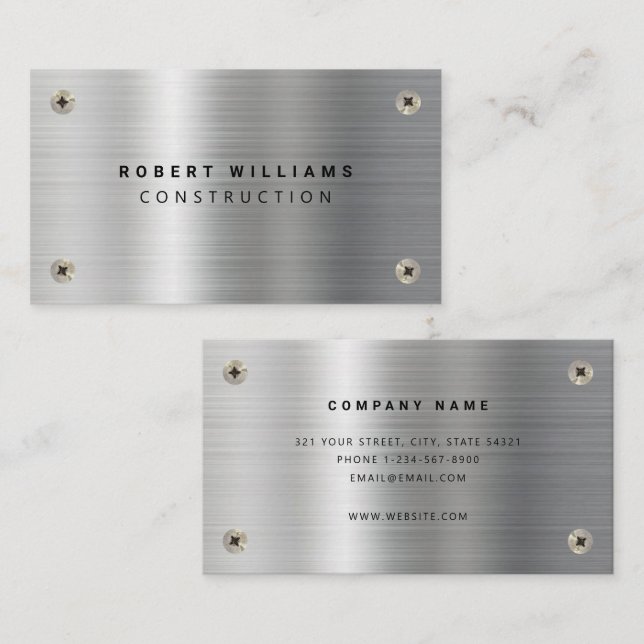 Visita Tarjeta de presentación de Handyman para Construcc (Anverso / Reverso)