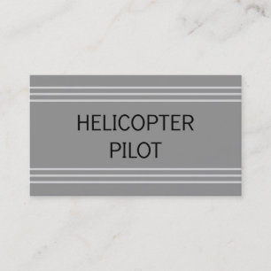 Visita Tarjeta de presentación de Helicopter Pilot