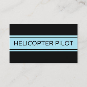 Visita Tarjeta de presentación de Helicopter Pilot Stripe