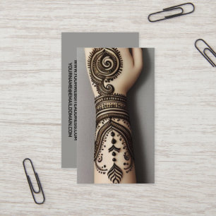 Visita Tarjeta de presentación de Henna Tattoo Artist