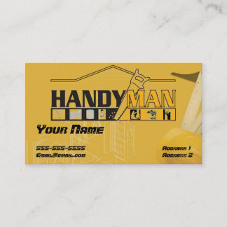Visita Tarjeta de presentación de hombre práctico