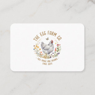 Visita Tarjeta de presentación de huevos frescos para gra
