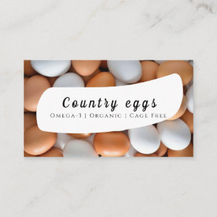 Visita Tarjeta de presentación de huevos para el país