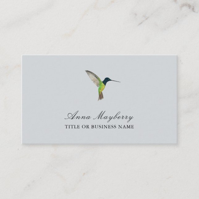 Visita Tarjeta de presentación de Hummingbird (Anverso)