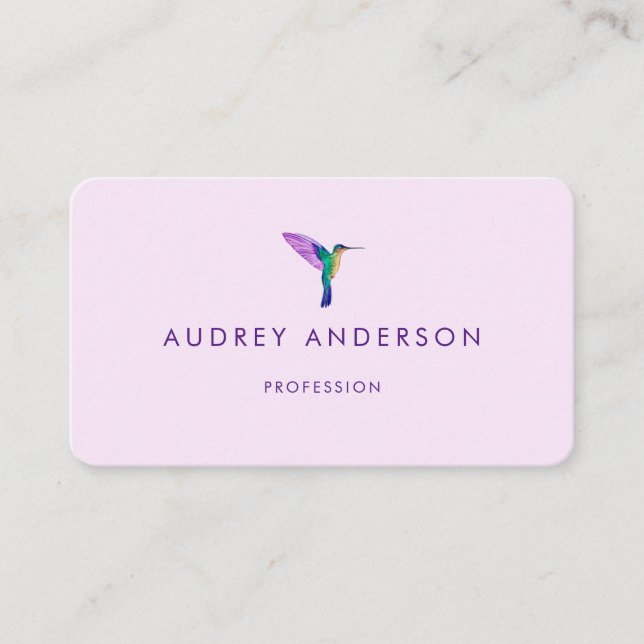 Visita Tarjeta de presentación de Hummingbird (Anverso)