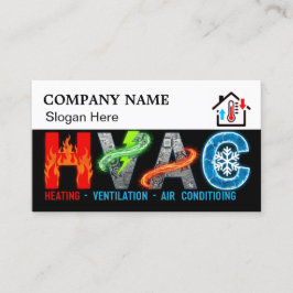 Visita Tarjeta de presentación de HVAC personalizada con 