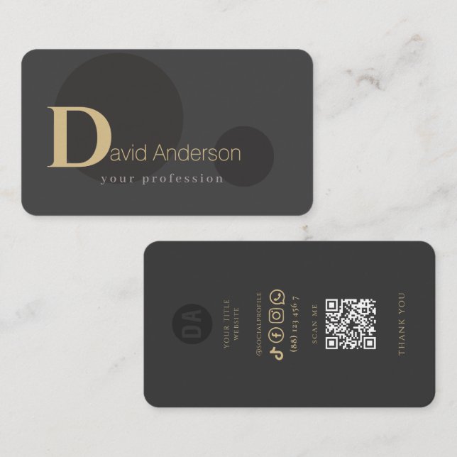 Visita Tarjeta de presentación de Ilustracion minimalista (Anverso / Reverso)