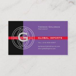 Visita Tarjeta de presentación de importación global