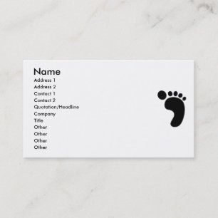 Visita Tarjeta de presentación de impresión a pie derecho