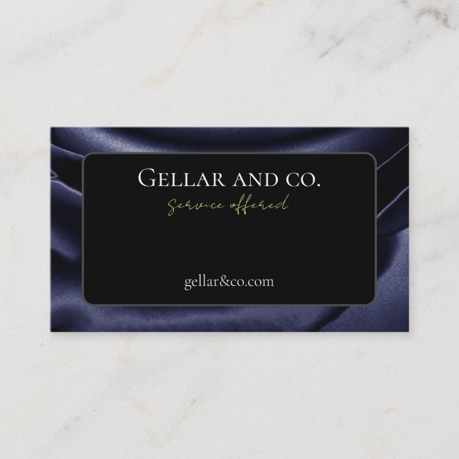 Visita Tarjeta de presentación de impresión metálica para (Anverso)