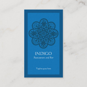 Visita Tarjeta de presentación de Indigo Ornament
