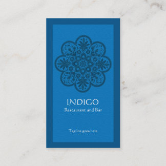 Visita Tarjeta de presentación de Indigo Ornament