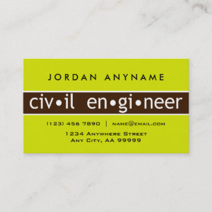 Visita Tarjeta de presentación de Ingeniería Civil