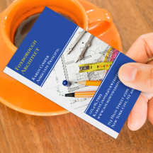 Tarjeta de presentación de ingeniería de arquitect