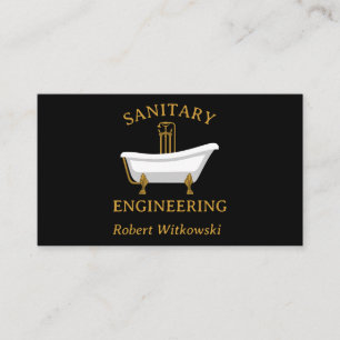 Visita Tarjeta de presentación de ingeniería sanitaria y