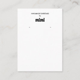 Visita Tarjeta de presentación de ingresos simple