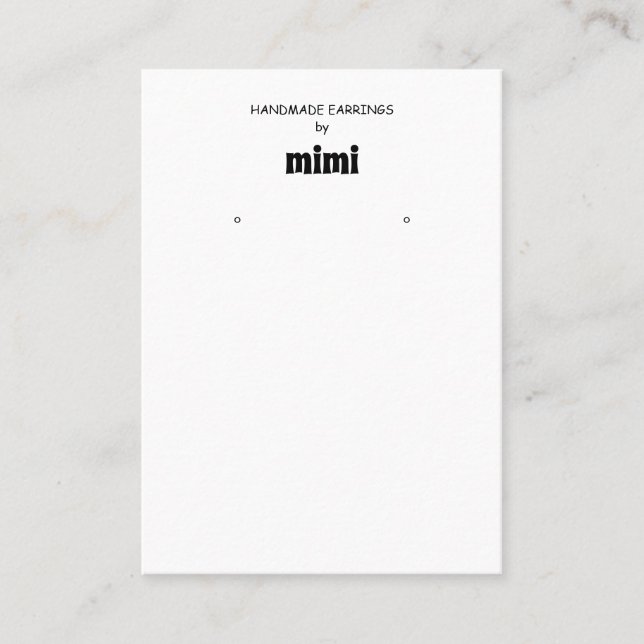 Visita Tarjeta de presentación de ingresos simple (Anverso)