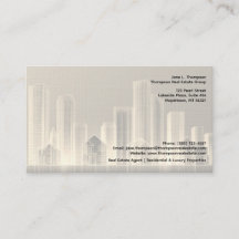 🏙️ Tarjeta de presentación de inmobiliaria de hor