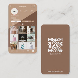Visita Tarjeta de presentación de Instagram Tarjeta de of