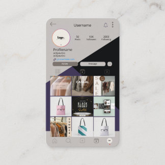 Visita Tarjeta de presentación de Instagram Tarjeta de vi