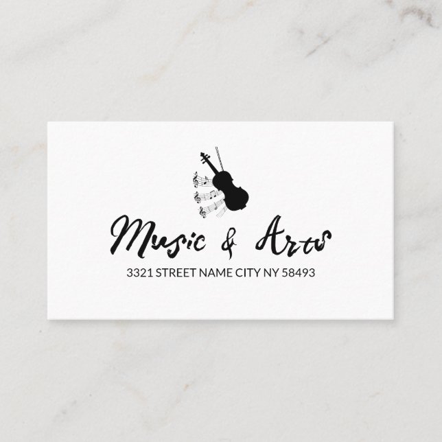 Visita Tarjeta de presentación de instructores de Music S (Anverso)