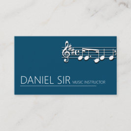 Visita Tarjeta de presentación de instructores de música 