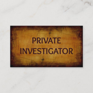 Visita Tarjeta de presentación de Investigador Privado