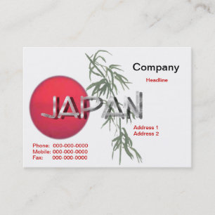 Visita Tarjeta de presentación de Japón