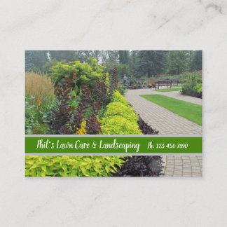 Visita Tarjeta de presentación de jardinería inglesa