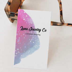 Visita Tarjeta de presentación de joyas de arcoiris rosa