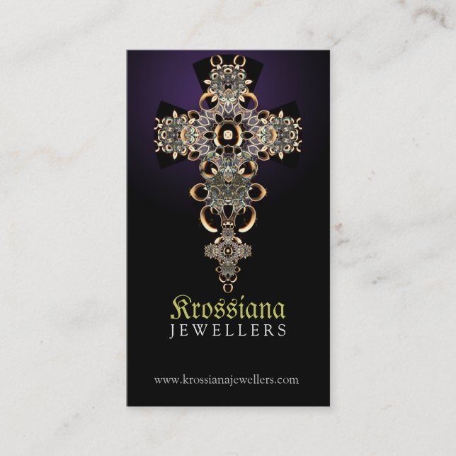 Visita Tarjeta de presentación de joyas de época medieval (Anverso)