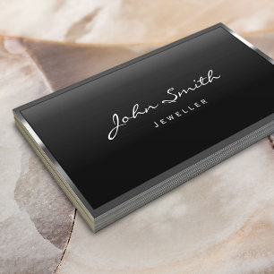 Visita Tarjeta de presentación de joyas de frontera Metal