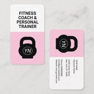 Visita Tarjeta de presentación de kettlebell rosa para en