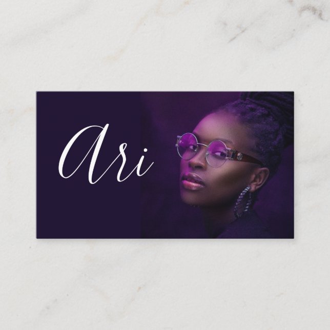 Visita Tarjeta de presentación de la actriz modelo (Anverso)