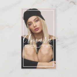 Visita Tarjeta de presentación de la actriz modelo