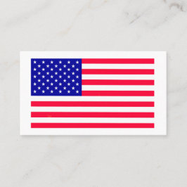 Visita Tarjeta de presentación de la bandera estadouniden