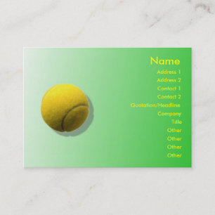 Visita Tarjeta de presentación de la boleta de tenis