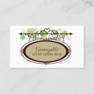 Visita Tarjeta de presentación de la cafetería secreta