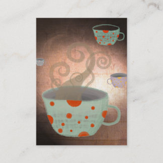 Visita Tarjeta de presentación de la cafetería Tea Cup