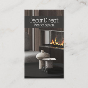 Visita Tarjeta de presentación de la chimenea del diseñad