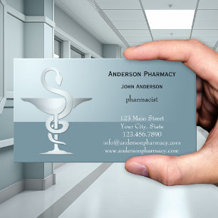 Visita Tarjeta de presentación de la farmacia Caduceo de 