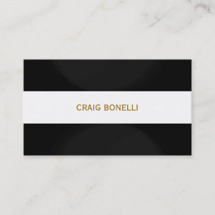 Visita Tarjeta de presentación de la franja blanca gris n