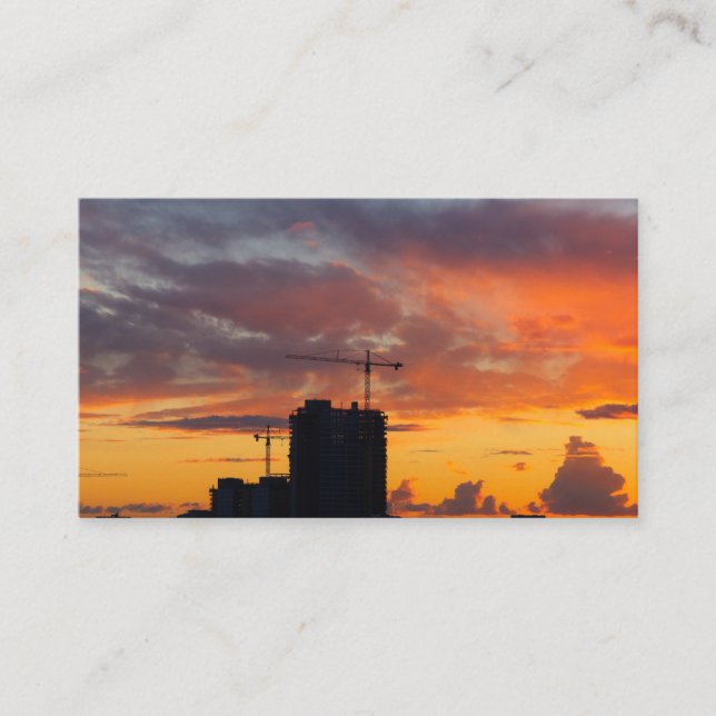 Visita Tarjeta de presentación de la grúa en torre (Anverso)