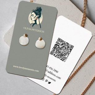 Visita Tarjeta de presentación de la joyería de la cara d